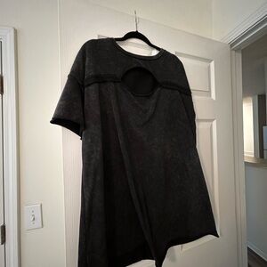 Elegant Charcoal Mini Dress